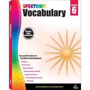 Spectrum Vocabulary, Grade 6: Volume 89 -- Spectrum